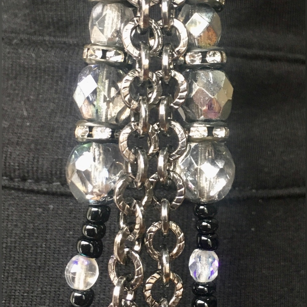 Handcrafted vintage double stranded pendant Amazing sparkle & movement-stunning - Picture 7 of 12